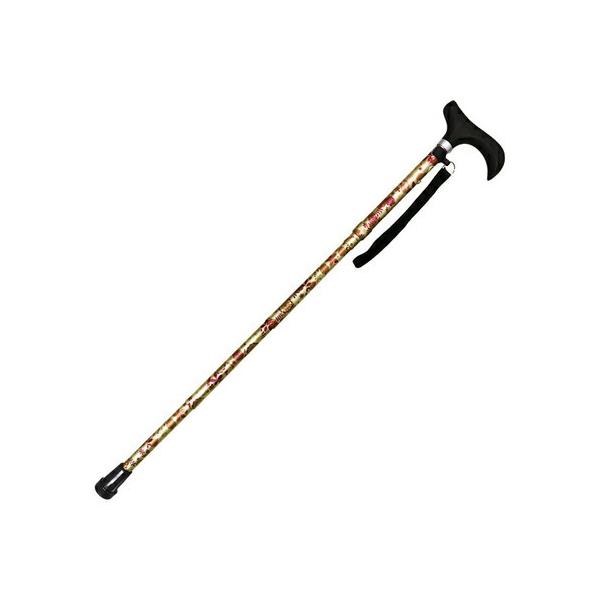 ★商品合計金額3000円(税込)以上送料無料★色柄豊富なシリーズステッキ。●介援隊コード／Ｗ１８８２●サイズ／長さ７４．５から８２ｃｍ（４段階／２．５ｃｍ）、グリップ長さ：１２ｃｍ、折りたたみ時：約２６ｃｍ、ゴムチップ底径：３．０ｃｍ●パイ...