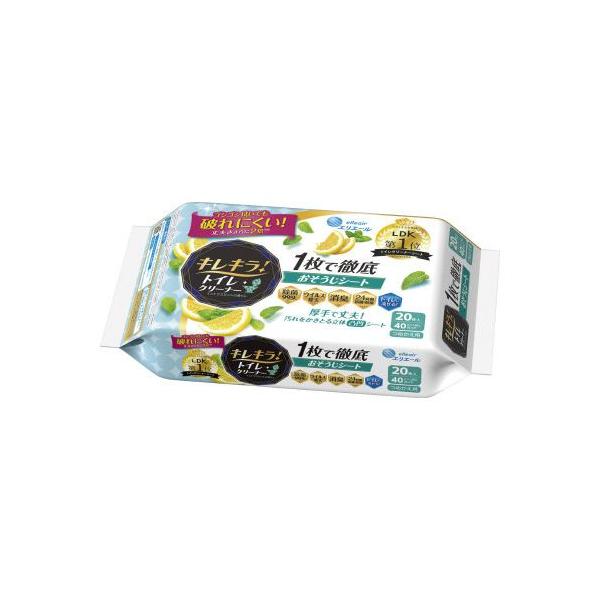 ★商品合計金額3000円(税込)以上送料無料★世界初技術セルロースナノファイバー配合。丈夫でへこたれない！独自のエンボスパターンでこびりついた汚れをかきとるトイレ用お掃除シートです。●種別／詰替用●香り／シトラスミント●シート寸法／約２２５...