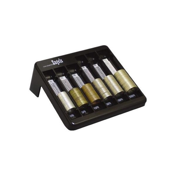 ★商品合計金額3000円(税込)以上送料無料★硬貨を金種別に入れるだけ。各硬貨の合計金額と枚数がひと目で分かります。●寸法／幅１６５×奥行１７０×高さ７０ｍｍ●材質／再生ＨＩＰＳ●収納枚数／各５０枚（硬貨全種）●単位／１個●メーカー品番／０...