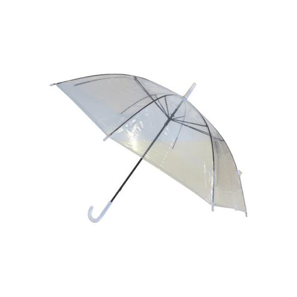 ★商品合計金額3000円(税込)以上送料無料★突然の雨や、たくさん使用する際にオススメ！●種別／約４８ｃｍ●カラー／透明●サイズ／全長約６８ｃｍ●親骨寸法／約４８ｃｍ（親骨８本）●直径／約８８ｃｍ●材質／生地：ポリオキシエチレン、傘骨：スチ...