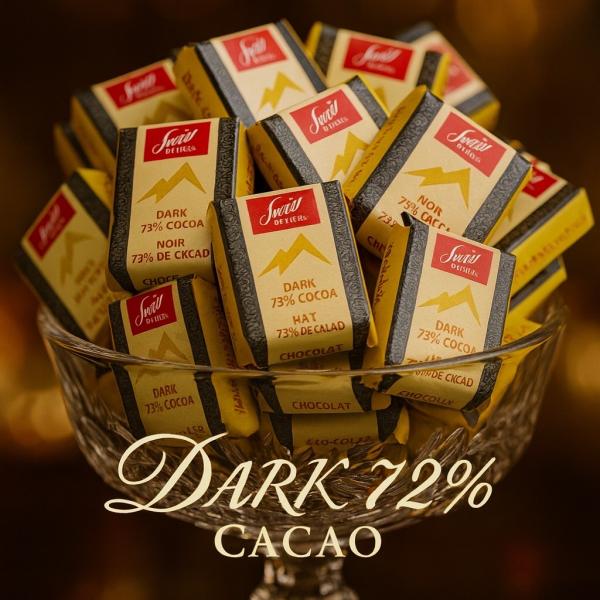 260g 送料無料 スイスデリス ダークチョコレート (食品ダーク260)個包装 スイス 高級 チョコ お菓子 スイーツ アソート ギフト プレゼント