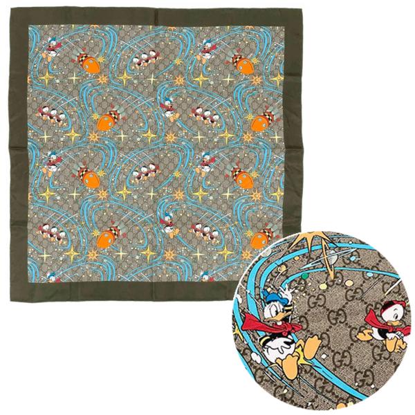 GG グッチ スカーフ 649635-9769 GUCCI × DISNEY ディズニー シルク
