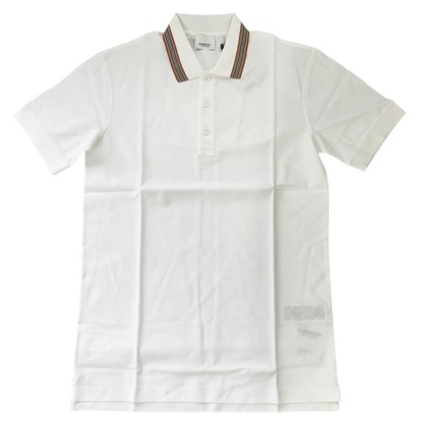 Burberryポロシャツ長袖・白・未使用品4月28日〜5月28日配送出来ません バーバリー BURBERRY ポロシャツ トップス ホワイト メンズ