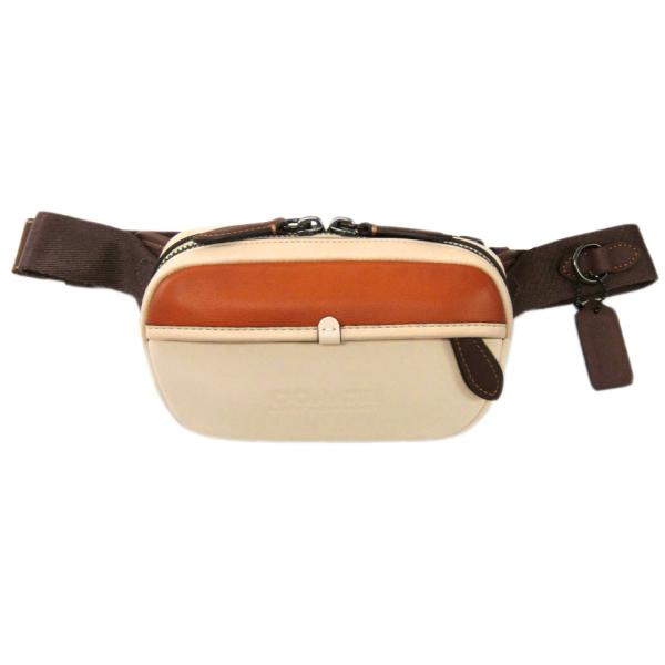 コーチ　ブラウン　ブリーカー カラーブロック スリングバッグ　ボディバッグ COACH ボディバッグ ブラウン コーチ COACH - コーチ ブラウン