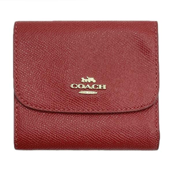 美品 COACH タビー スモール ウォレット レッド 折り財布 シグネチャー COACH（コーチ） 未使用 財布 F87588-IMDN8 COACH レディース 三つ折り