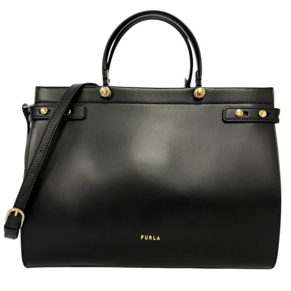 【美品】FURLA ブラック ビジネスバッグ フルラ FURLA バッグ （ブラック） -ファッション通販 FASHION
