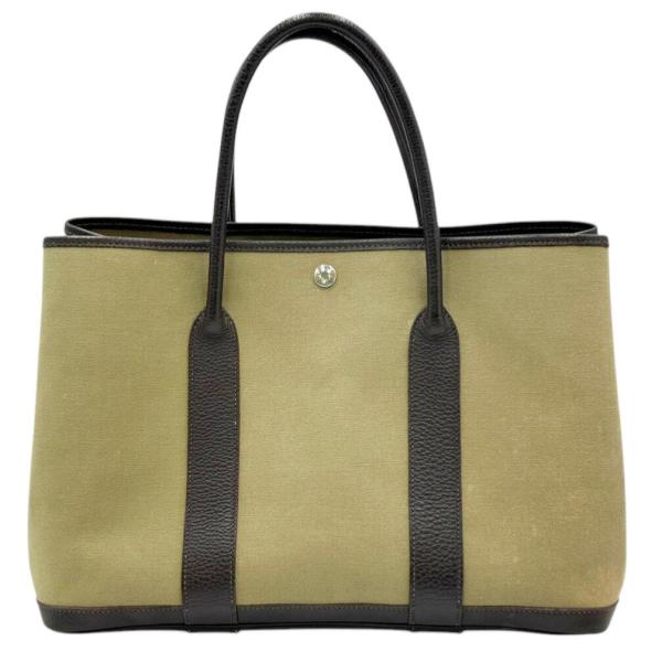【未使用】HERMES エルメス キャンバストートバッグ カーキ HERMES エルメス トートバッグ フールトゥ PM キャンバス カーキ
