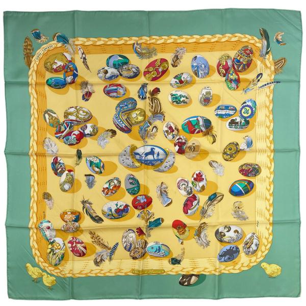 HERMES（エルメス） スカーフ カレ90 90cm シルク 100％ Couvee d