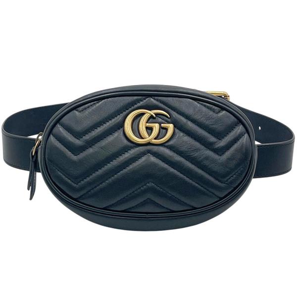 GUCCI ブラック GGパターン ボディバッグ GG Marmont グッチ ボディバッグ GUCCI 476434 493075 GGマーモント