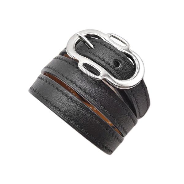 【極美品】HERMES エルメス アピ3 ブレスレット レザー C刻印 ブラウン エルメス アピIII ブレスレット レザー キャメル×シルバー金具