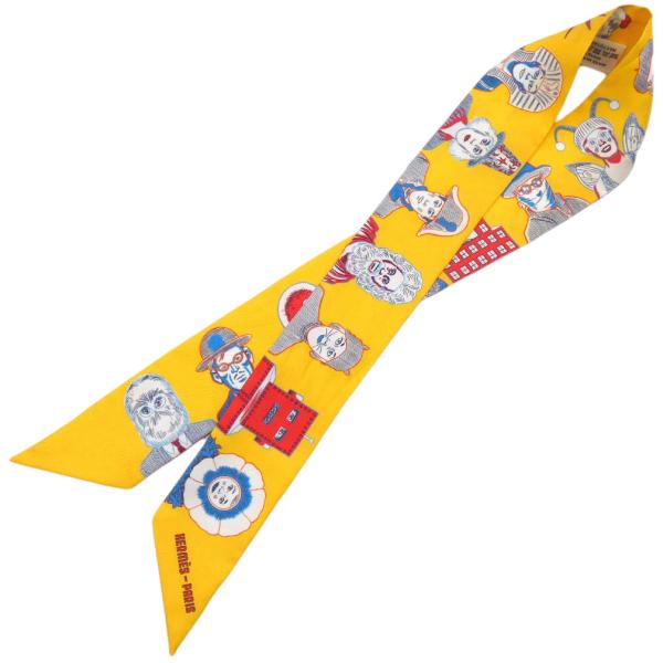 HERMES エルメス スカーフ 063780S ツイリー リボンスカーフ シルク  