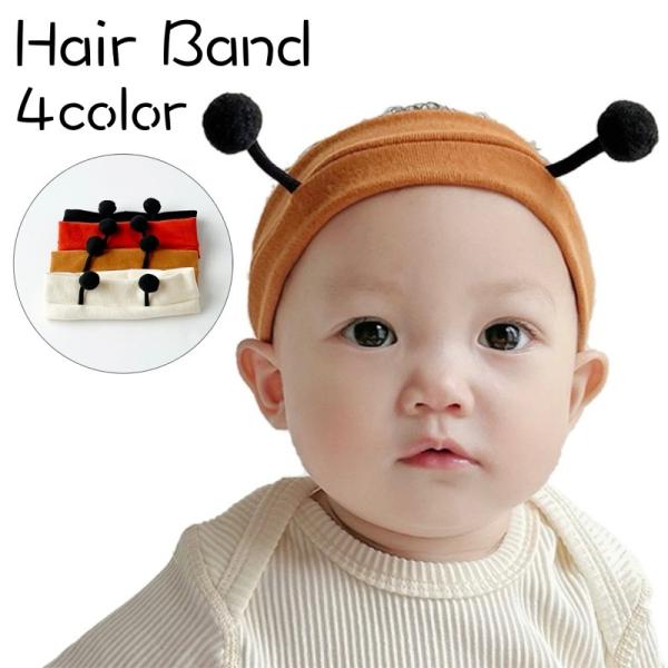 ツノのついた可愛いデザイン♪ベビー用ヘアバンドです。【サイズについて】画像をご参照ください。【素材について】綿混【カラーについて】生産ロットにより柄の出方や色の濃淡が異なる場合がございます。お使いのモニターや撮影時の光の加減などにより画像と...