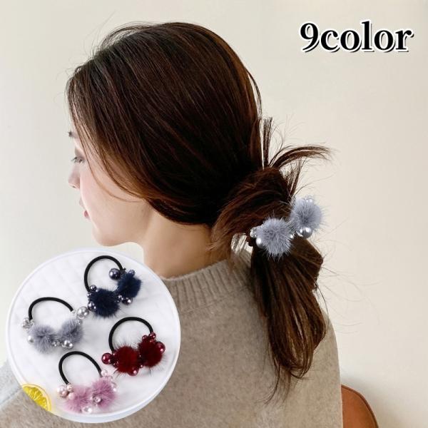 オーダー♪ ぼんぼんヘアゴム １個300円 Cream dot. ヘアゴム 大人っぽい おしゃれ ヘアアクセサリー