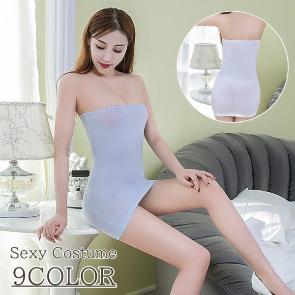 ボディラインがくっきり、大胆なタイトデザイン♪透け感がセクシーな、レディース用ミニ丈ワンピースです。【サイズについて】画像をご参照ください。【素材について】ポリエステル【カラーについて】生産ロットにより柄の出方や色の濃淡が異なる場合がござい...