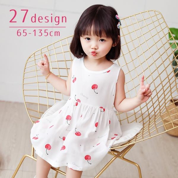 デザイン豊富♪とってもかわいいノースリーブのワンピースです。※その他デザインもあります。　90〜100サイズは【top-85105】　120〜150サイズは【top-85105-1】で検索してください。【サイズについて】画像をご参照ください...
