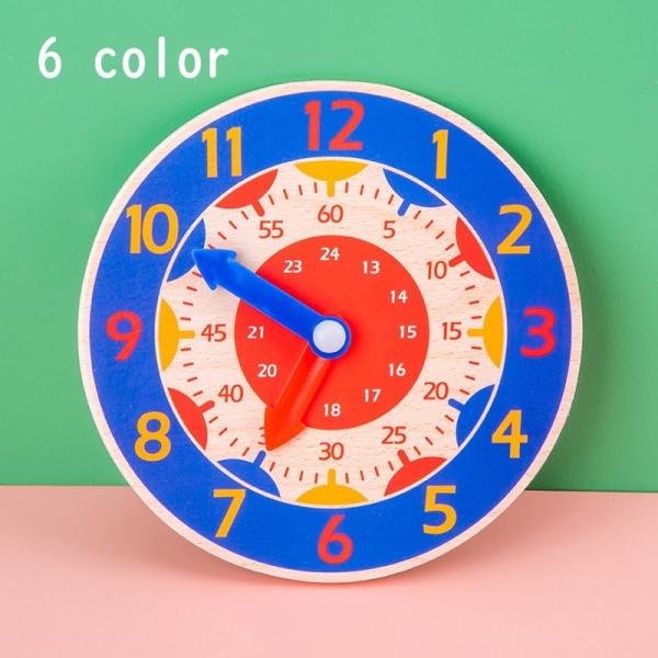 カラフルでかわいい、時計の概念を学べる教育用品です。こども部屋のインテリアに◎ご注意：この商品は、子どもが時計の数字を学ぶためのもので、時計の基本的な機能がないため、動きません。【サイズについて】画像をご参照ください。【カラーについて】生産...