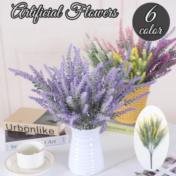 お部屋の空間を華やかに♪ラベンダー風の造花です。お好みの色を組み合わせて花束にするのもオススメ◎玄関や寝室に飾れば気分も上がりますね♪【サイズについて】画像をご参照ください。【カラーについて】生産ロットにより柄の出方や色の濃淡が異なる場合が...