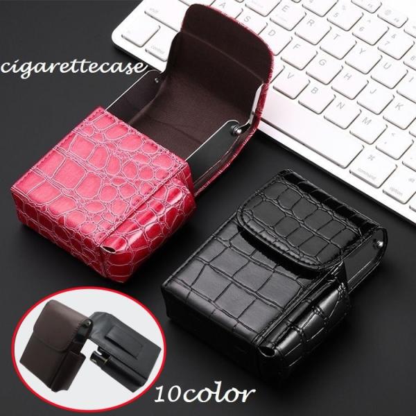 シガレットケース タバコケース ライター入れ付き スクエア 四角
