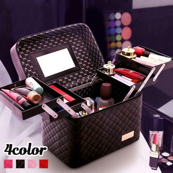 お洒落メイクボックス大容量メイクボックス メイクアップボックス 化粧品収納 持ち運び 化粧ポーチ バニティタイプ 機能的 かわいい コスメボックス Lk Bella Vita 通販 旅行ポータブルメイクアップバッグ防水のための4個 Vladatk Kim Ba