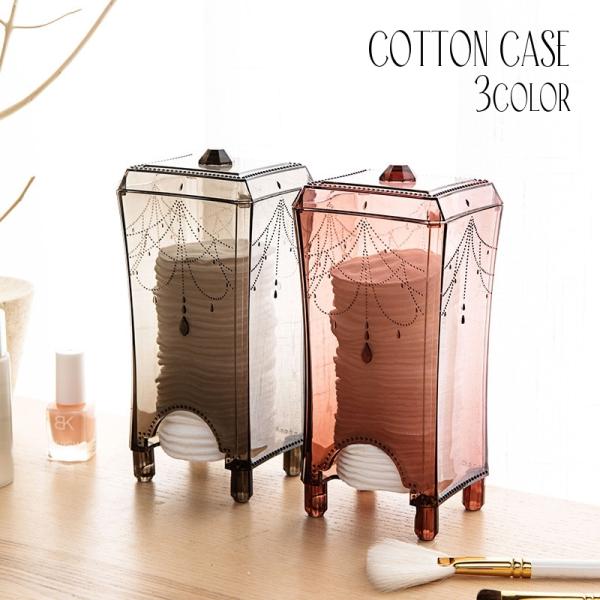 エレガントなデザインのコットンケース取り出し口があるのでさっと使えて便利♪中身が見えて便利なクリアケースタイプです。【サイズについて】画像をご参照ください。【素材について】PS(ポリスチレン)【カラーについて】生産ロットにより柄の出方や色の...
