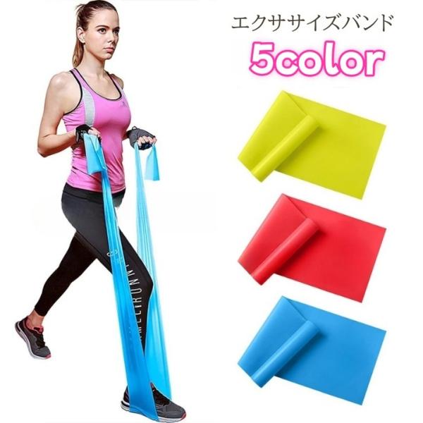 エクササイズバンド トレーニングバンド トレーニングチューブ ゴム