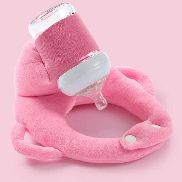 赤ちゃん クッション 哺乳瓶ホルダー ピロー 授乳クッションセルフミルク 赤ちゃんの自己給餌枕 セルフミルクッション へたらない 自分で持てる ハンズ