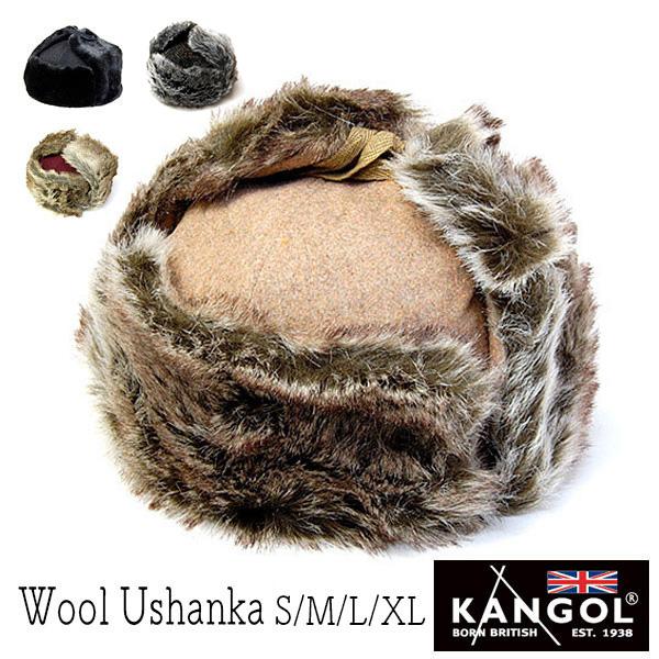 KANGOL 帽子 カンゴール ファー付き飛行帽 WOOL USHANKA ユニ KANGOL 帽子 カンゴール ファー付き飛行帽 WOOL USHANKA ユニ