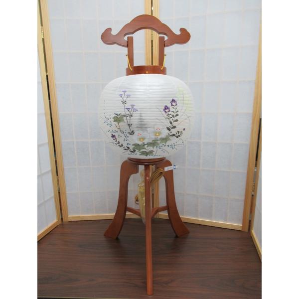 盆提灯「岐阜提灯/華の極太けやき/11号/芙蓉山水/絹二重絵/1個 盆提灯「岐阜提灯/華の極太けやき/11号/芙蓉山水/絹二重絵/1個