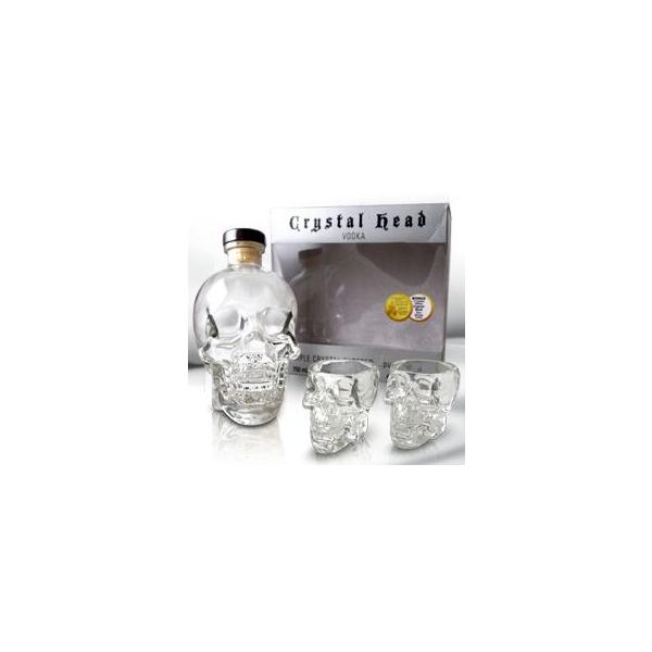 クリスタルヘッド ウォッカ 750ml 40度 ペアショットグラス付 箱付 ※お