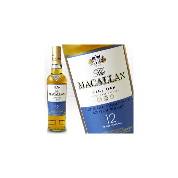 ウイスキー The Macallan Fine Oak 12 350ml マッカラン ファインオーク 12年 350ml 正規輸入品 ※おひとり様1本限り