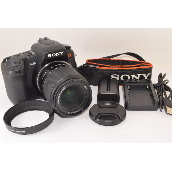 ★美品★ SONY ソニー α350 + DT 18-70mm F3.5-5.6 レンズキット DSLR-A350K 2507047