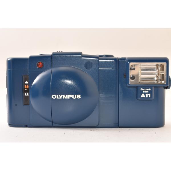 フィルムカメラ OLYMPUS ☆美品☆ OLYMPUS オリンパス XA2 + A11 ブルー コンパクトフィルム
