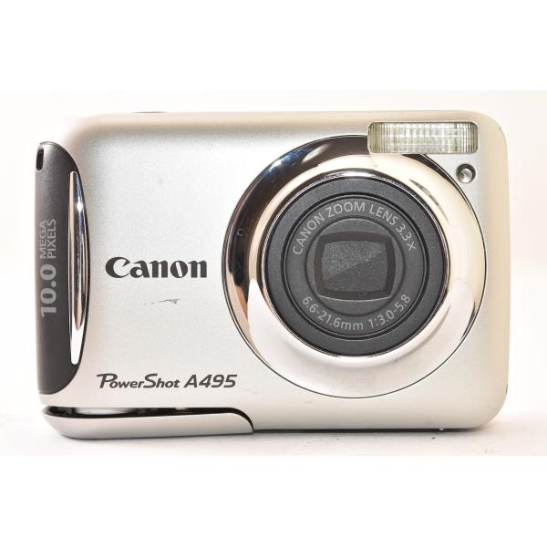 Canon キャノン PowerShot A495 シルバー コンパクトデジタルカメラ