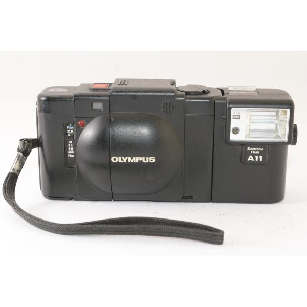 ★ジャンク品★ OLYMPUS オリンパス XA + A11 ブラック コンパクトフィルムカメラ シャッター不良 J2610003