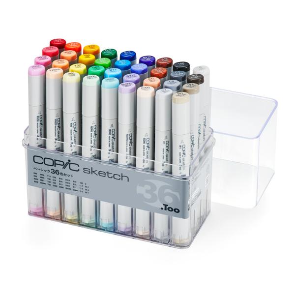 コピック（COPIC） コピックスケッチ ベーシック 36色 : カワチ画材