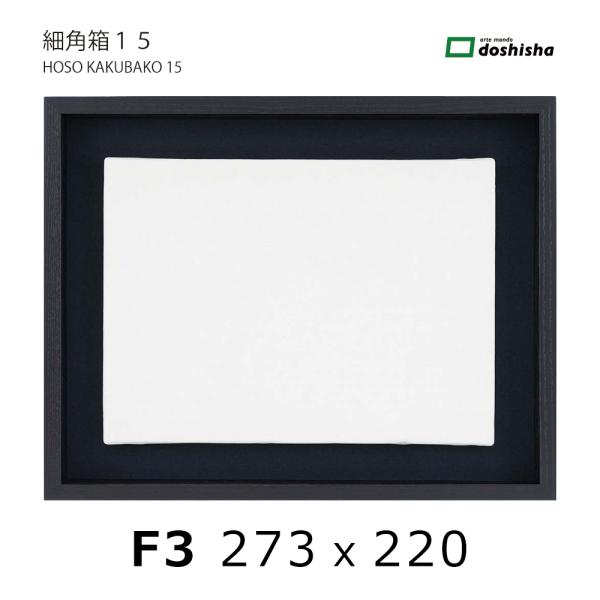 同志舎 油彩額 細角箱15 黒 F3 : カワチ画材ヤフー店 - 通販 - Yahoo