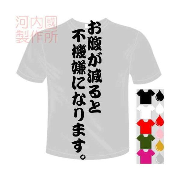 おもしろTシャツ (5×6色) 面白メッセージ お腹が減ると不機嫌になります。Tシャツ ユニークなセンテンス系てぃしゃつ 送料無料 河内國製作所