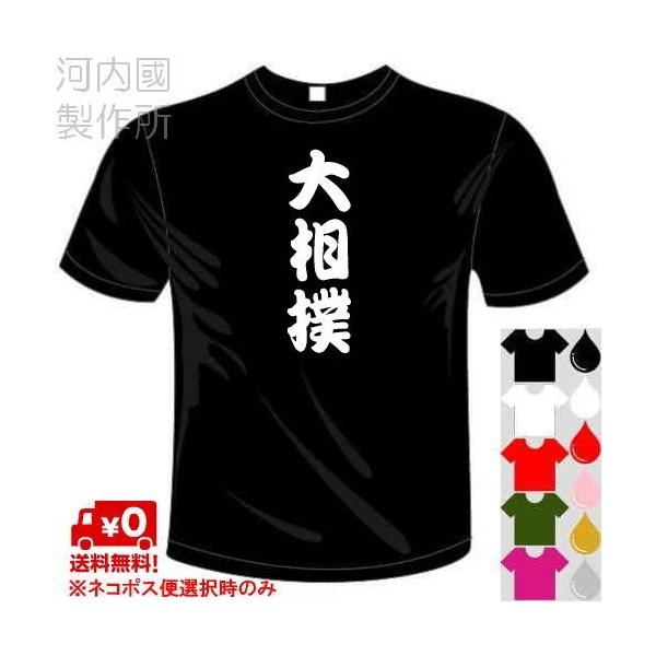 スポーツ 漢字 おもしろTシャツ (5×6色) (ドライ加工) 大相撲 送料無料 河内國製作所
