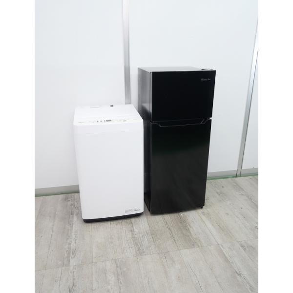 Hisense製/22年,21年式/120L,5.5kg/中古家電2点セット : 学生