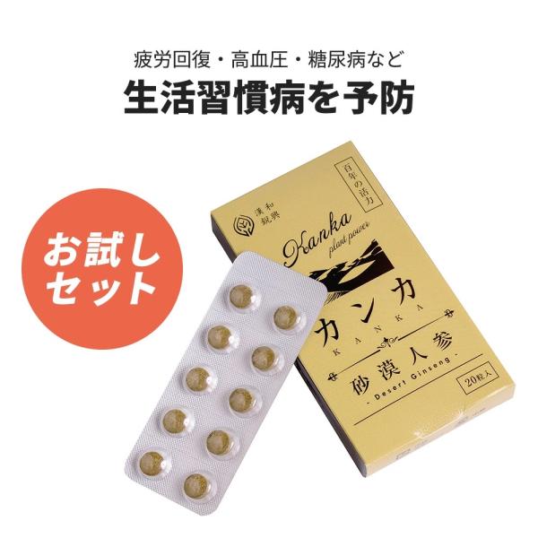 漢和鋭興カンカ砂漠人参 お試しセット（20粒入り） : 漢和鋭興 - 通販
