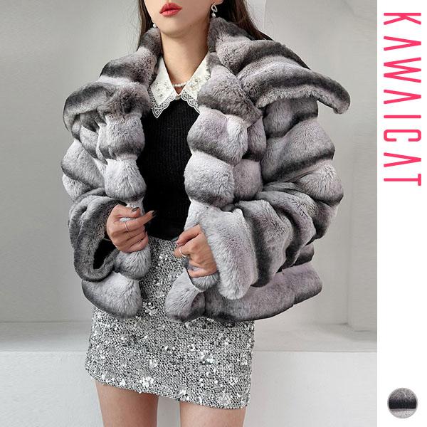 コート レディース ファー フェイクファー ジャケット アウター きれい