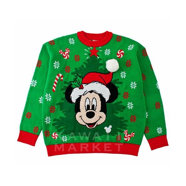 セーター M-L ミッキーマウス ・クリスマス2019 ファッション 