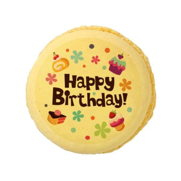メッセージマカロンhappy Birthday スイーツ Pm 93 かわいいプリントマカロンショップ 通販 Yahoo ショッピング