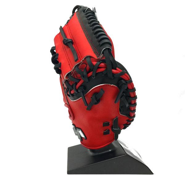 ハタケヤマ　キャッチャー用グローブ 黒/赤 ハタケヤマ 軟式用キャッチャーミット （捕手用）甲斐モデル TH