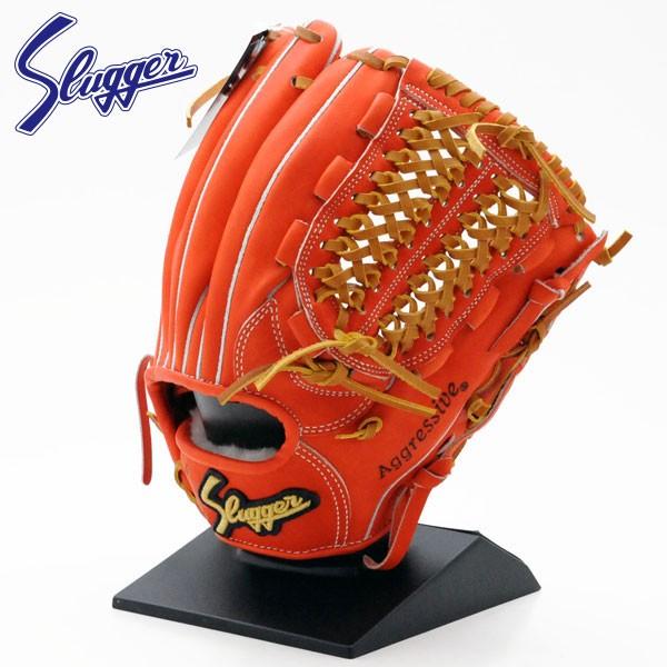 スラッガー硬式野球グローブ 右手用 オレンジ 久保田スラッガー 硬式 グローブ 内野 野球 KSG-TA6 右投げ用 F