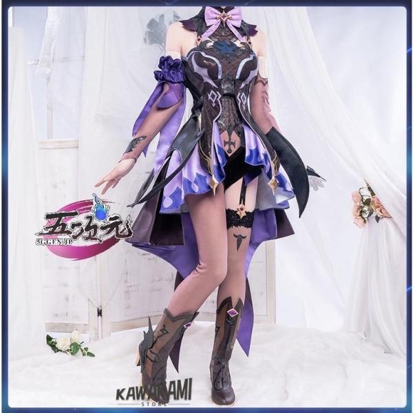 Uwowo 原神 コスプレ フィッシュル 衣装 ※ウィッグ 靴 武器 追加 Uwowo 原神 コスプレ フィッシュル 衣装 ※ウィッグ 靴 武器 追加