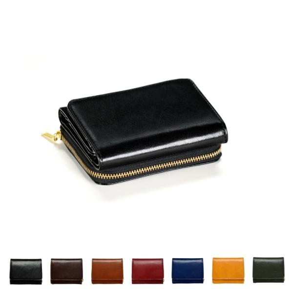 イタリアンレザー／ミニウォレット／財布／ミニ財布／コンパクト