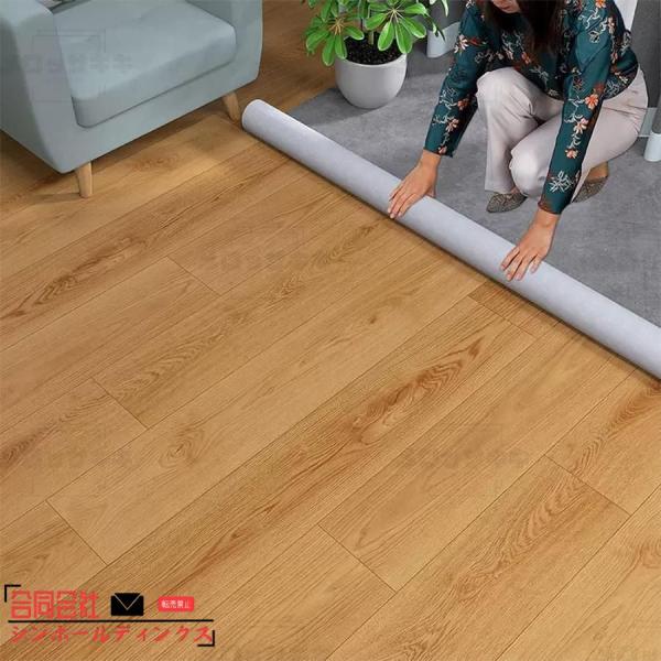 フロアマット フローリングカーペット 木目 京間4.5/6/8/10畳 フロアシート 抗菌 防炎 床暖房対応 自由にカットできる，