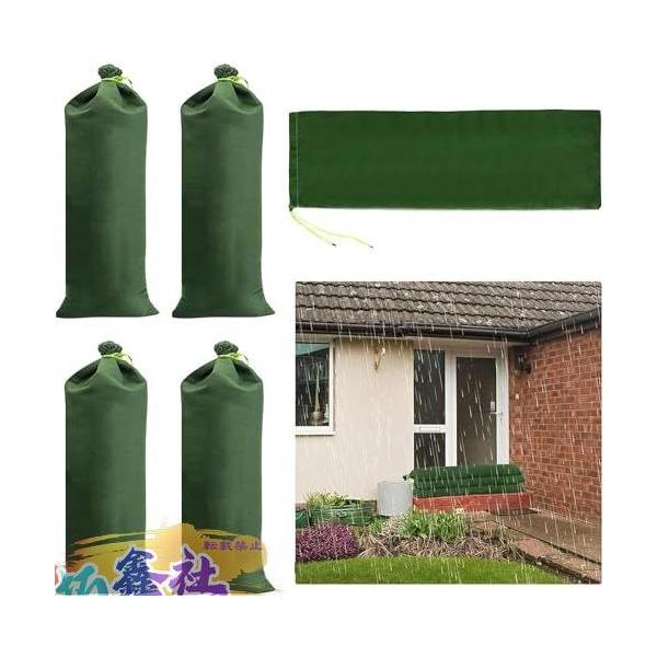 5枚組 土嚢 防水 土のう袋 砂入り袋 耐候性 ロング 洪水防止 キャンバス ドアや窓用 再利用可能 梅雨の防水処理 浸水対策 水害対策 急災害対策用品