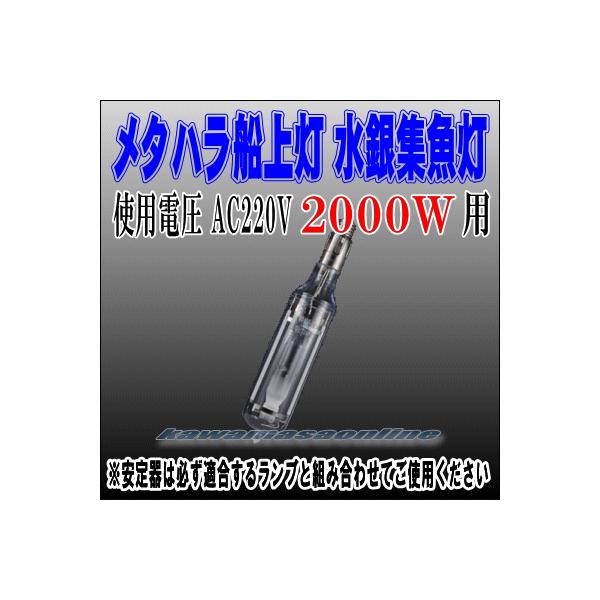 メタハラ船上灯 スリムタイプ水銀灯 2KW : カワマサオンライン - 通販